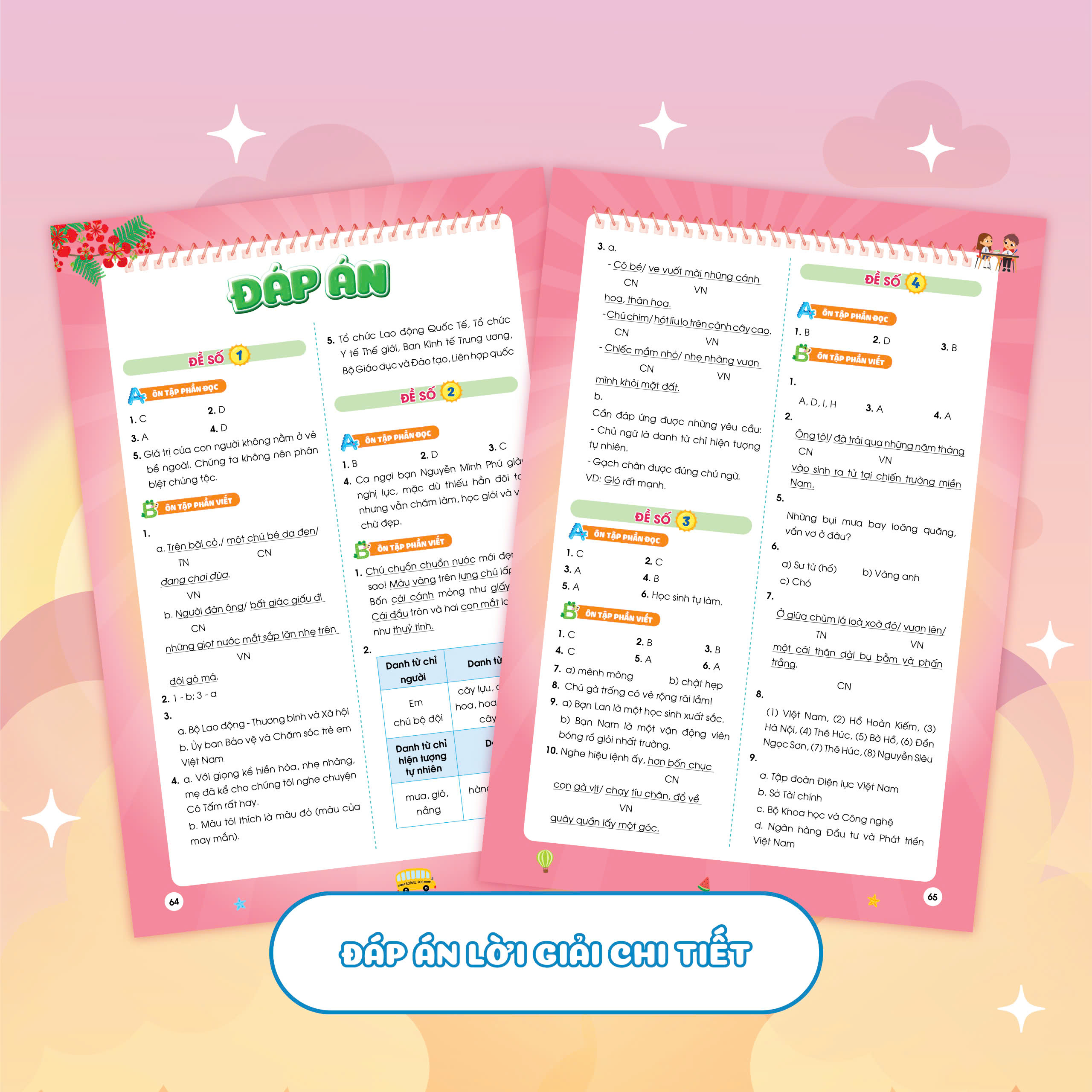 Phiếu ôn hè Tiếng Việt lớp 4