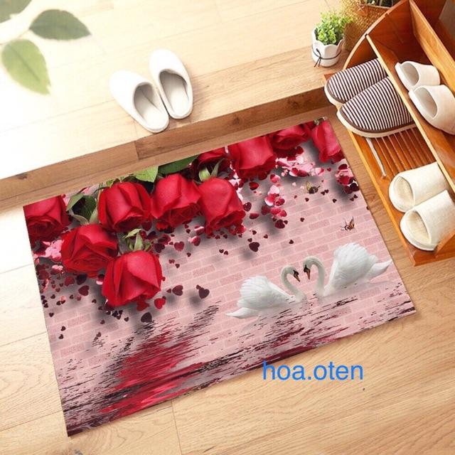 Thảm Lau Chân 3D Ghome Siêu Đẹp 60x40cm