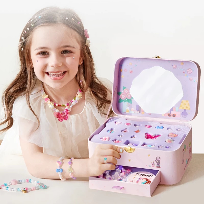 Đồ Chơi Charm Thiết Kế Vòng Cổ, Vòng Tay Cho Bé Gái DIY Mideer Charm Bracelet Making Kit