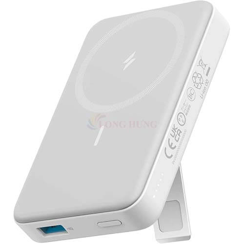 Sạc dự phòng có chân đế từ tính không dây Anker 633 MagGO 10000mAh A1641 - Hàng chính hãng