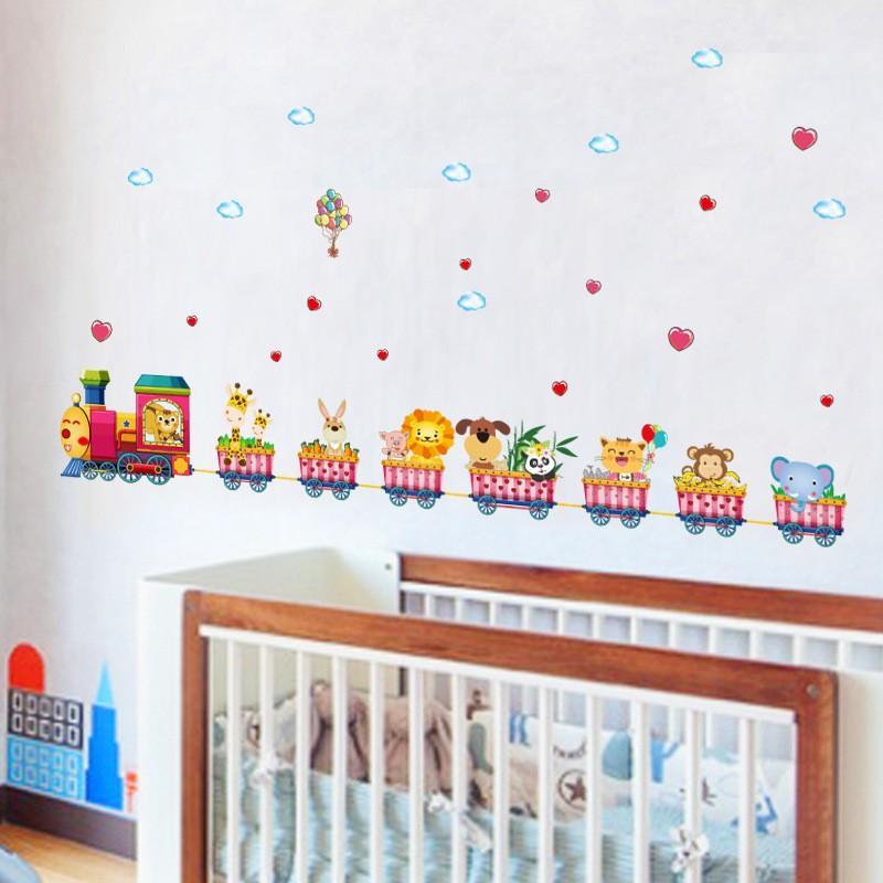 Sticker Decal dán tường Đoàn tàu cho bé SK7064