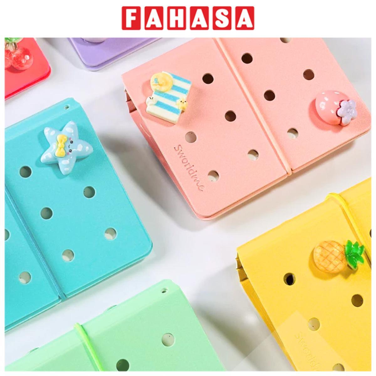 Sổ Còng Mini 80 Trang Kèm Charm Tone Patel - Sworld ST6195-PE - Purple