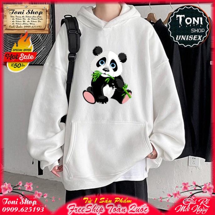 ÁO HOODIE GẤU TRÚC PANDA - In Pet Siêu Bền Siêu Đẹp