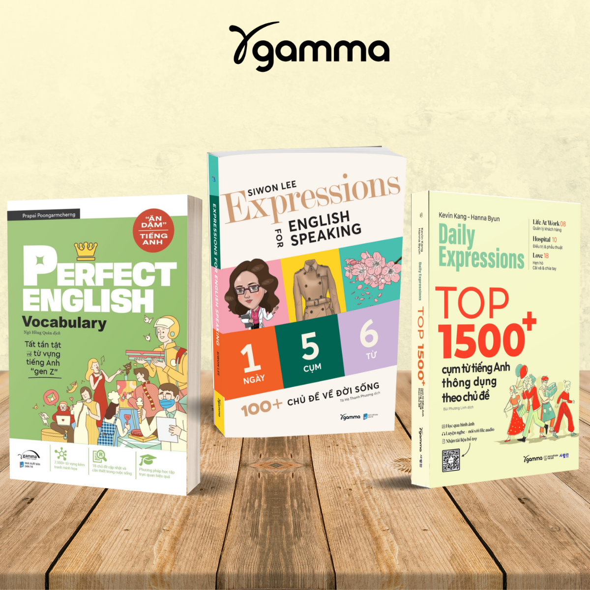 Combo 3 Cuốn: Expressions For English Speaking - 1 Ngày 5 Cụm 6 Từ  + Ăn Dặm Tiếng Anh - Perfect English Vocabulary + Daily Expressions - Top 1500+ Cụm Từ Tiếng Anh Thông Dụng Theo Chủ Đề