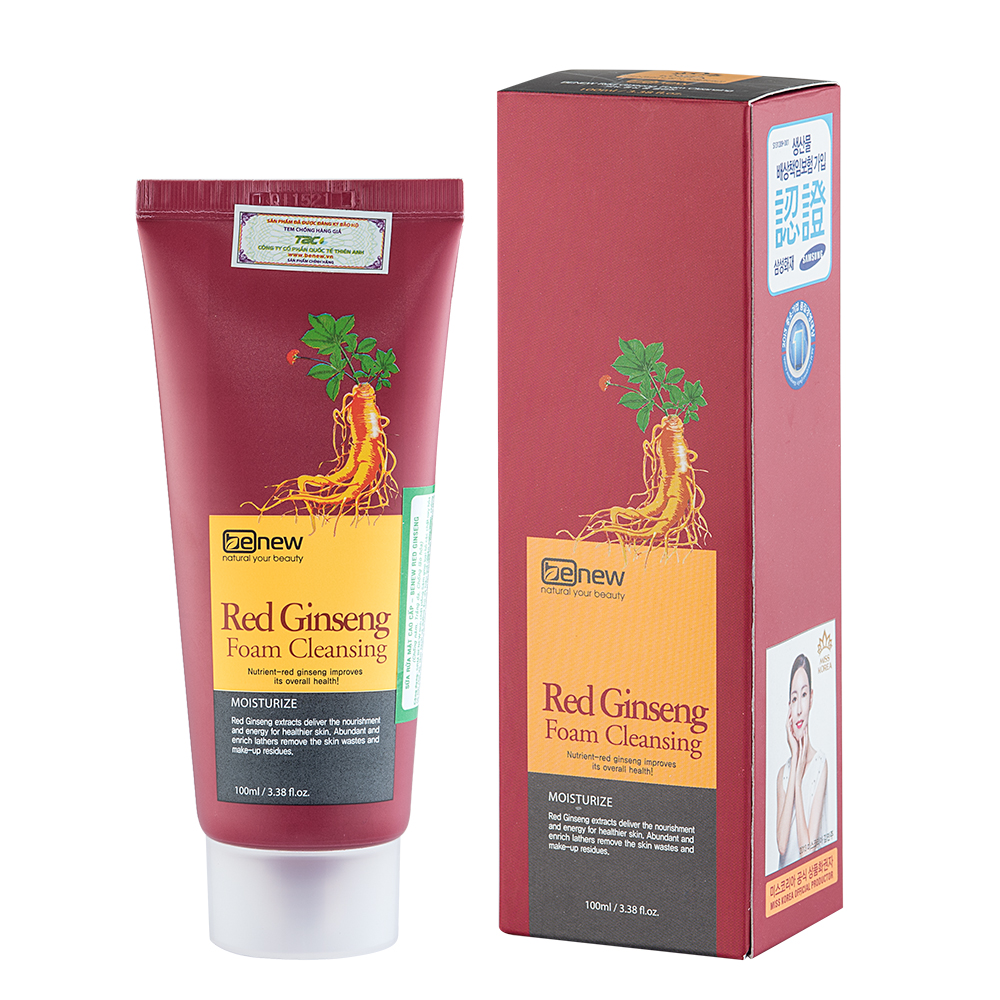 Sữa rửa mặt Benew Red Ginseng Foam Cleansing Hàn Quốc 100ml