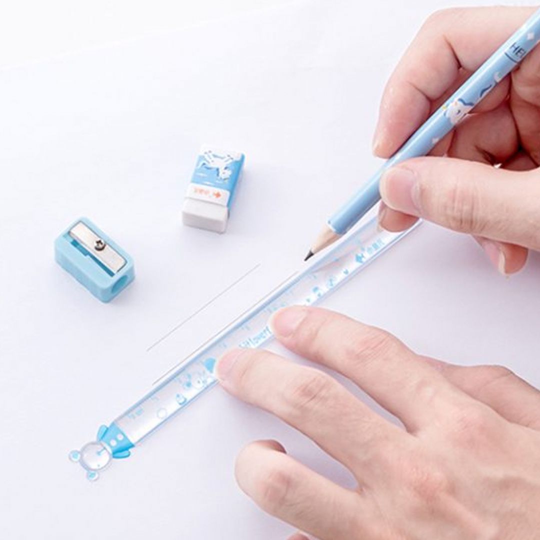 Bộ dụng cụ học tập HB SMLIFE - Xanh