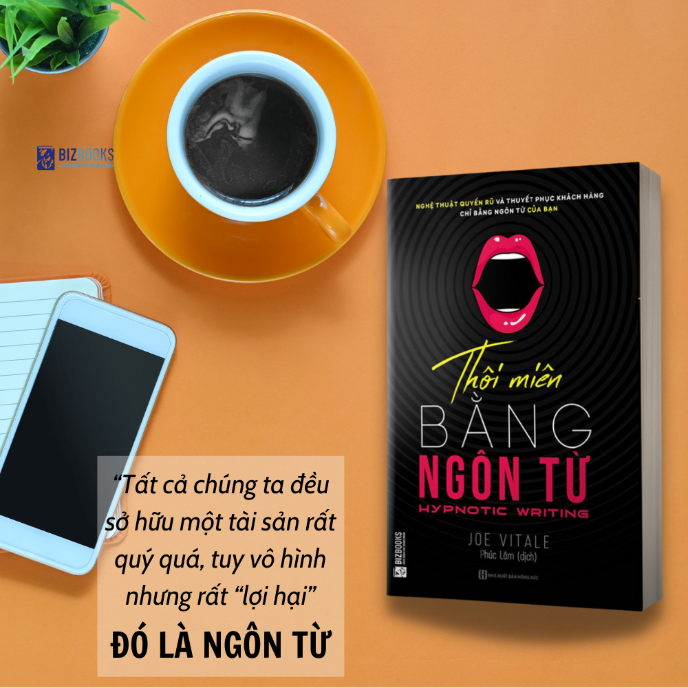 Sách Bizbooks - Thôi miên bằng ngôn từ Tặng SÁCH NÓI và BOOKMARK