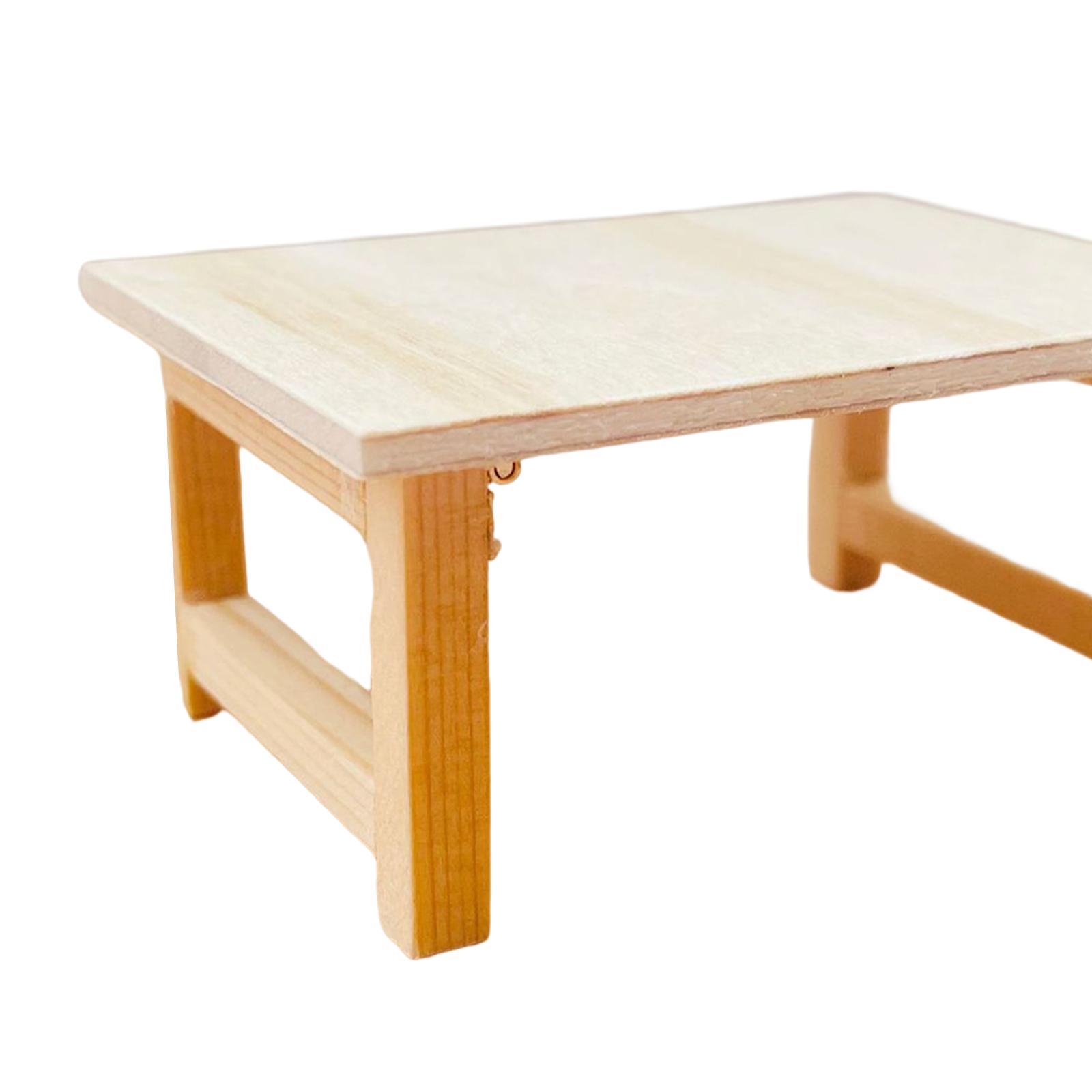 Miniature Dollhouse Table Decor Handmade Children Toy Simulated Furniture Model Pretend Play Gifts for Girls Children Birthday Gifts