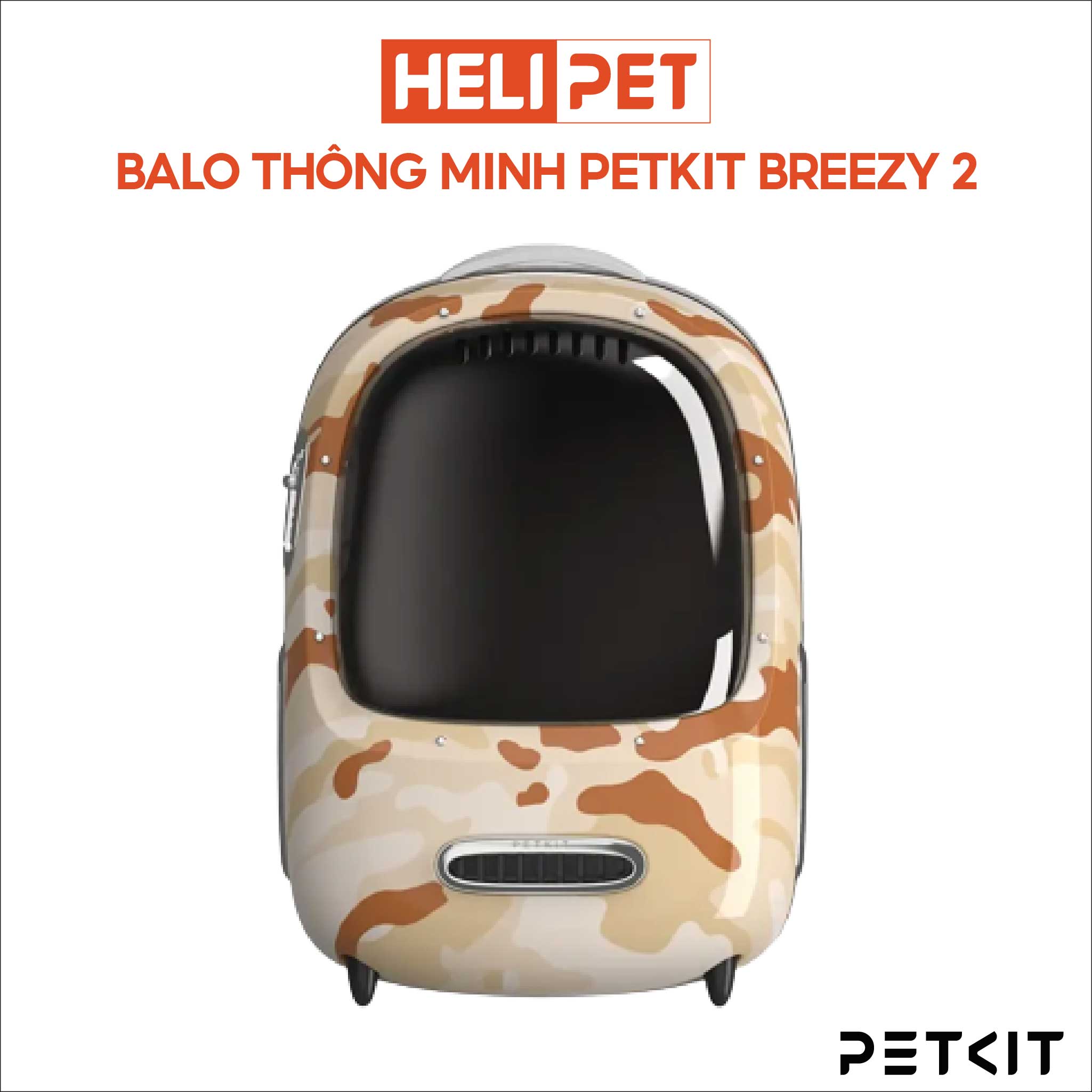 Balo Petkit Điều Hoà Thông Minh Cho Thú Cưng Petkit Breezy ver 2 New 2023 - HeLiPet