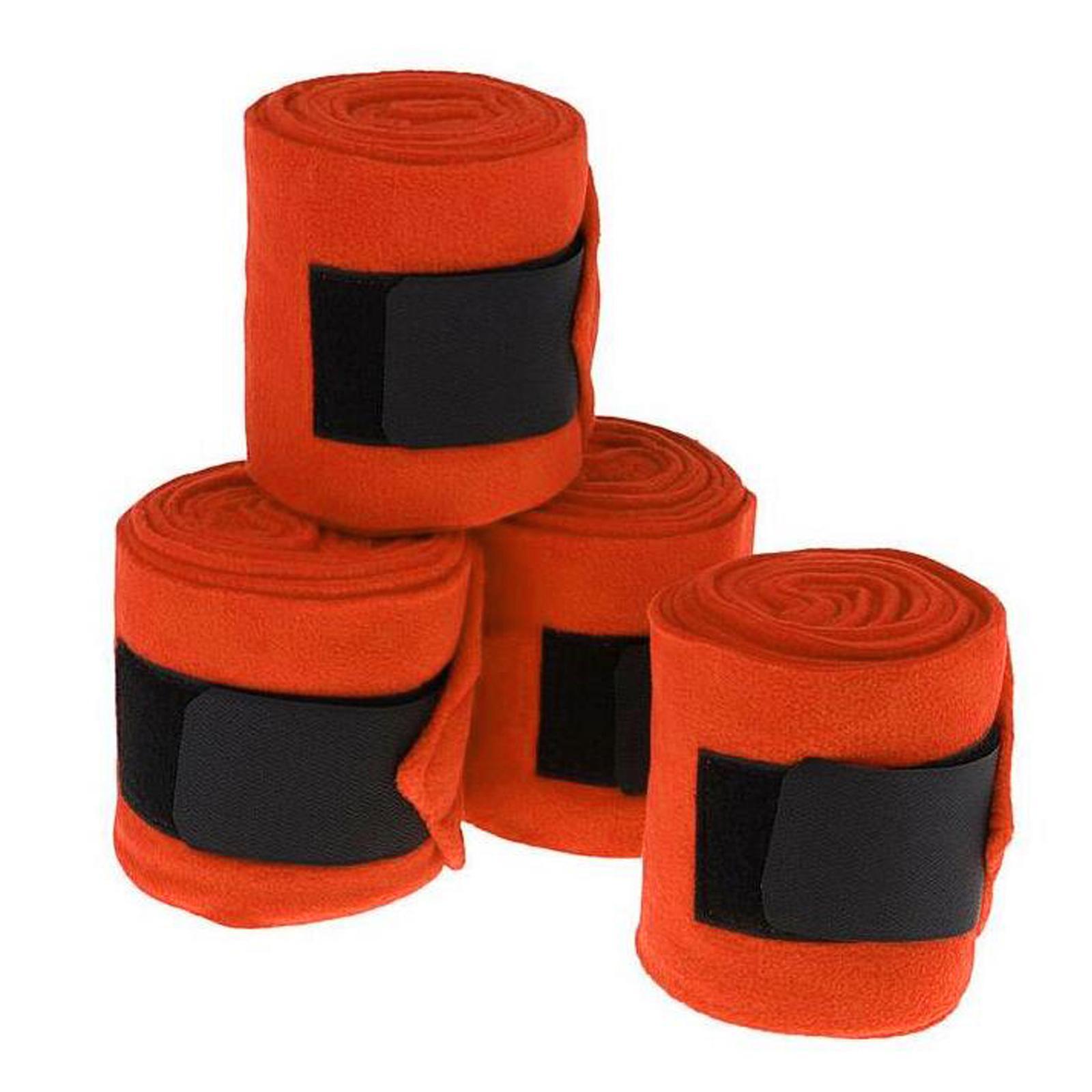4 Pieces Horse Leg Wraps Soft Plush Equestrian Accessories Leg Protection