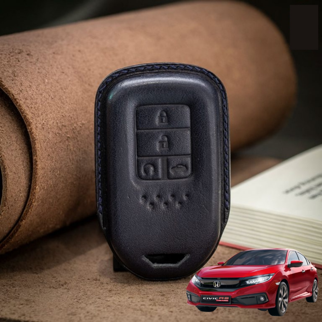 Bao Da Chìa Khóa ô tô HONDA CIVIC RS | Bọc chìa khóa ô tô da thật khâu tay
