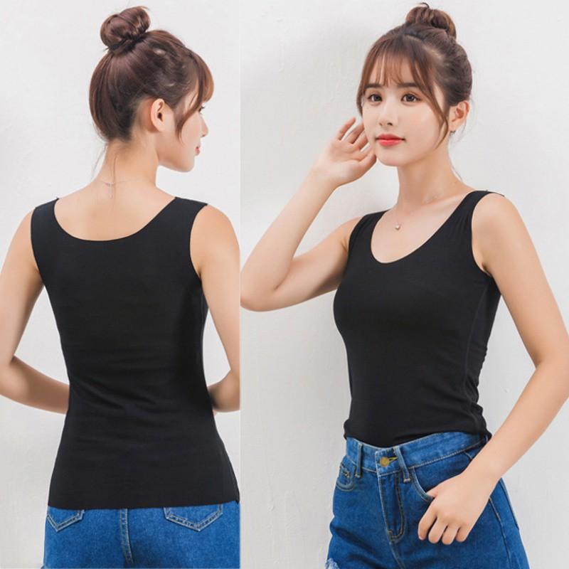 Áo Tank Top cổ chữ V phong cách Hàn Quốc