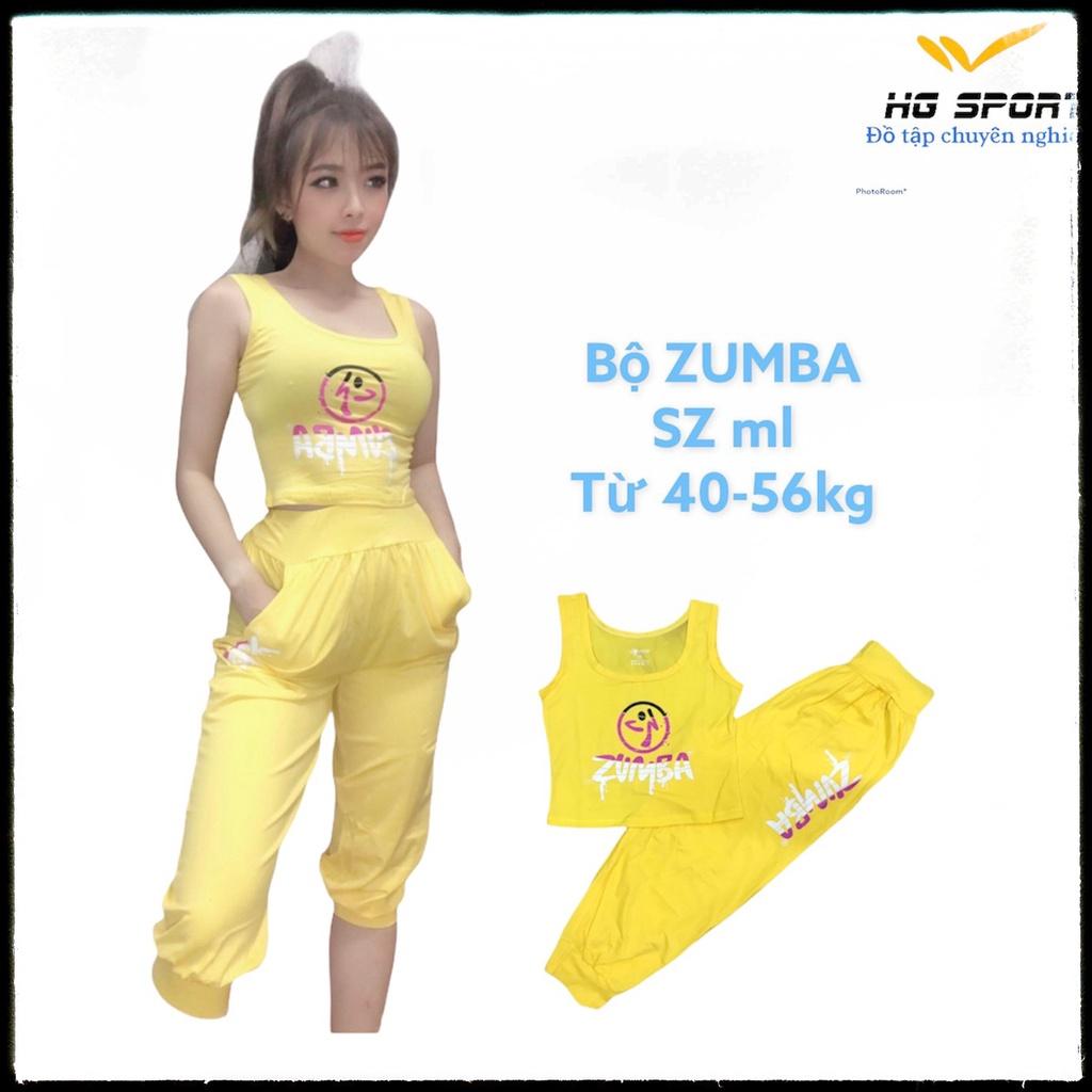 Bộ tập Zumba, Dance ,Bộ đồ tập quần lửng áo croptop Hg Sport BL05