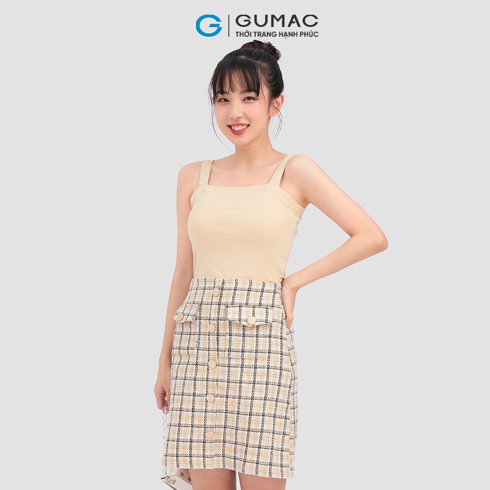 Áo thun nữ GUMAC ATC08046 tanktop 2 dây trẻ trung năng động