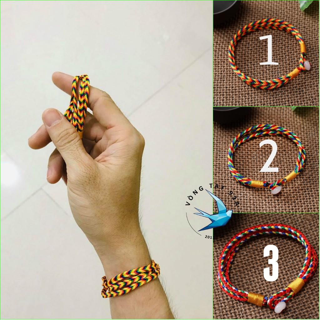 Vòng Đeo Tay Chỉ Ngũ Sắc May Mắn