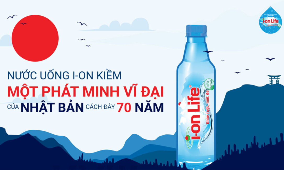 Nước uống ion kiềm thương hiệu ionLife 1.25L thùng 12 chai công nghệ Nhật bản khỏe ruột mát da