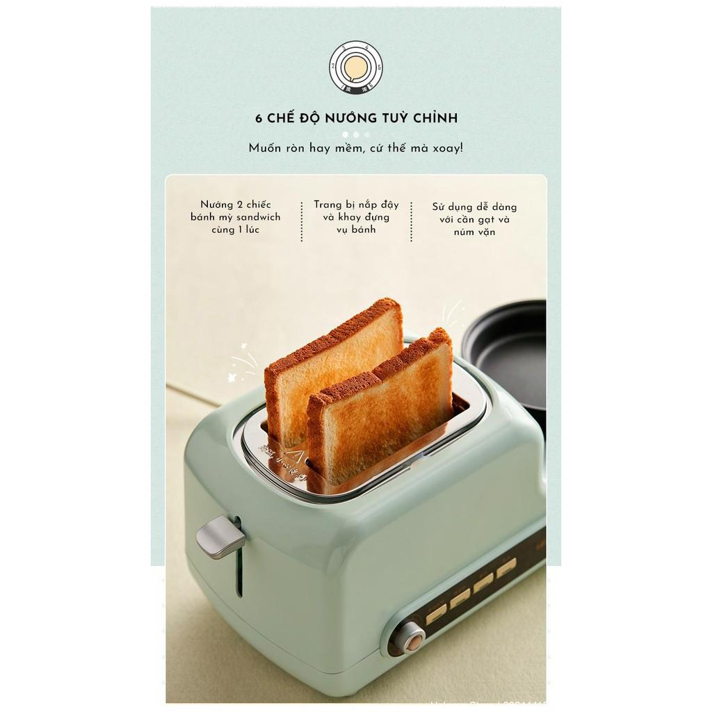 Máy nướng bánh mỳ Bear DSL-A02H3 kèm nồi nấu và chảo chiên - Home and Garden
