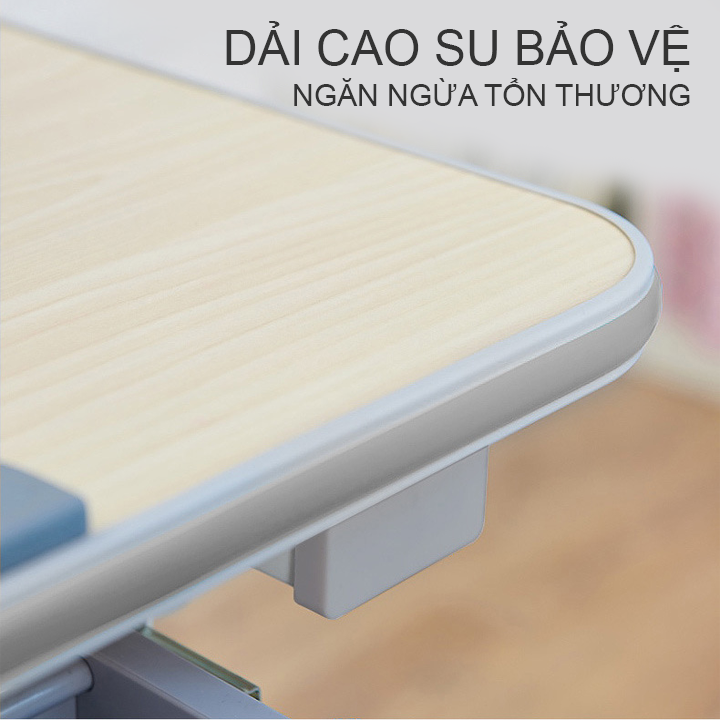 Bàn học sinh chống cận chống gù bàn học thông minh cho bé chỉnh được độ cao có giá đỡ sách và ngăn kéo