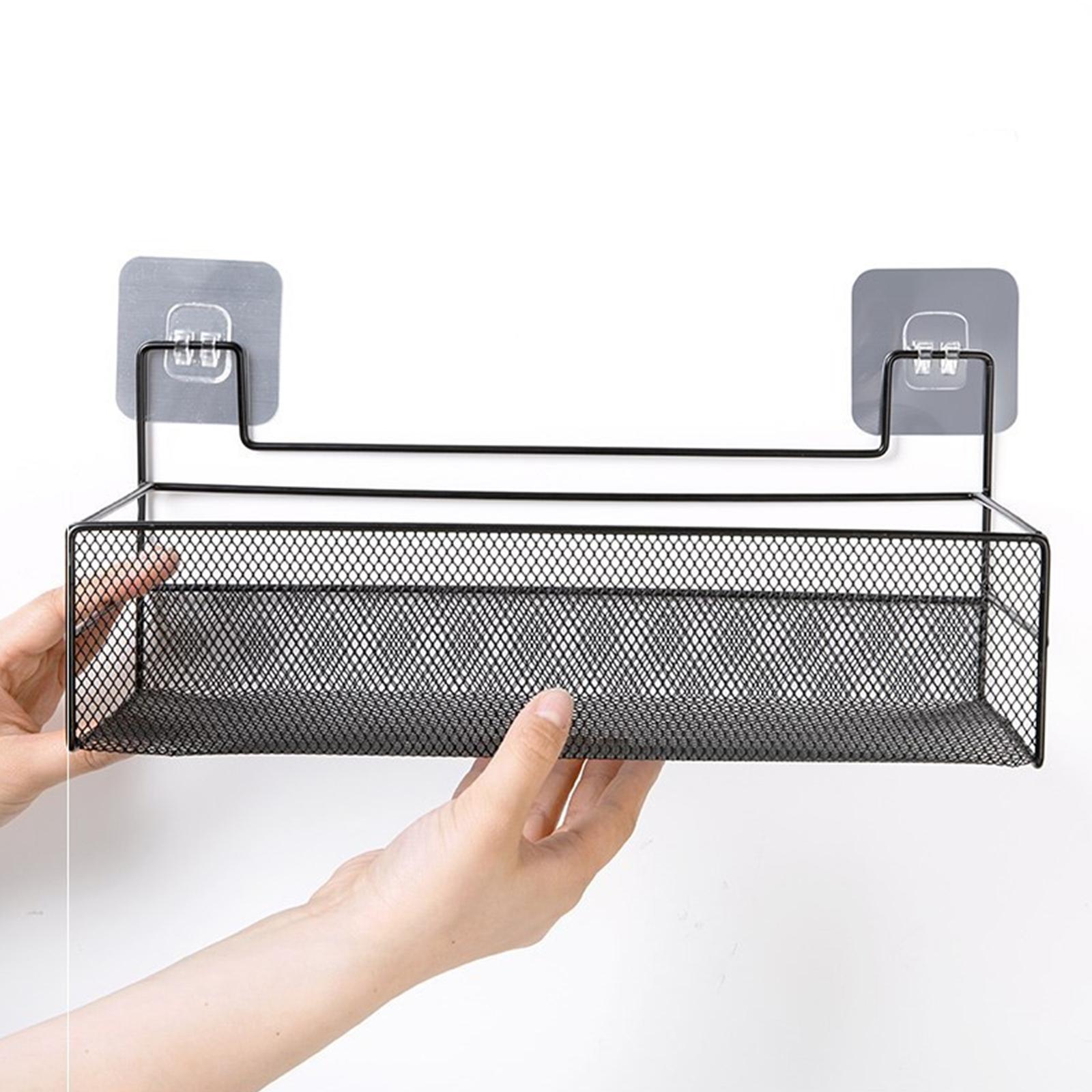 Kệ gắn phòng tắm gắn tường sắp xếp gọn gàng, không cần khoan, dính chắc