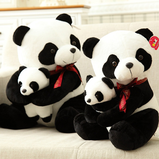 Gấu trúc Panda nhồi bông - 2 mẹ con gấu - 30cm