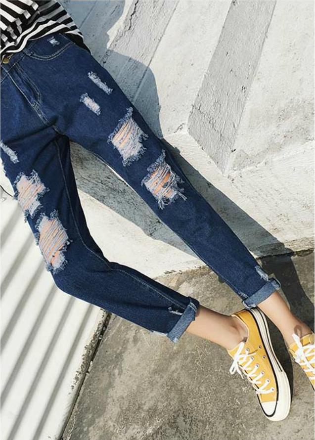 Quần jeans boyfriend rách Mã: QD1917