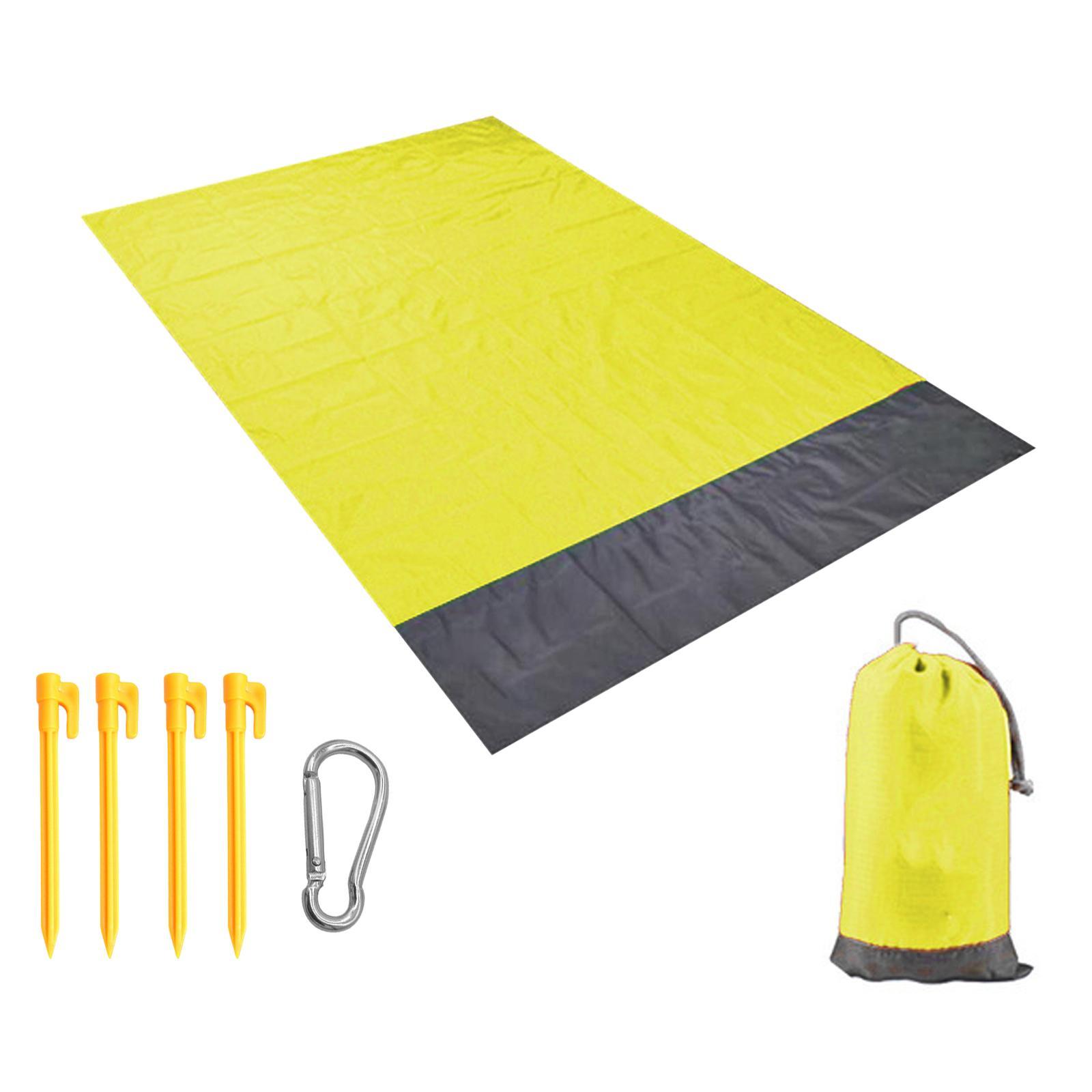 Pocket Picnic Blanket 210x200cm Garden Sheet Large Picnic Mat Compact Portable Rug Beach Mat for Hiking Festival Grass Activities
