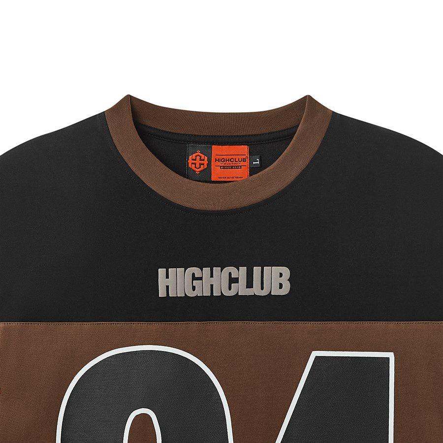 Áo Thun 24 Tay Lỡ Unisex Nam/Nữ Nâu Cổ Tròn - HIGHCLUB