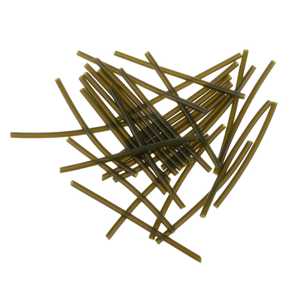 30Pcs Fishing Rigs Tube Sleeves Heat Shrink Tube for Carp Rigs Pike Fishing