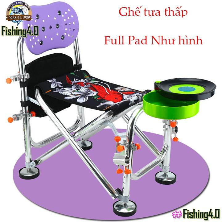 GHẾ ĐỊA HÌNH - GHẾ NGỒI CÂU ĐÀI - Ghế câu cá địa hình- FULL PAD - MSP : GĐH01