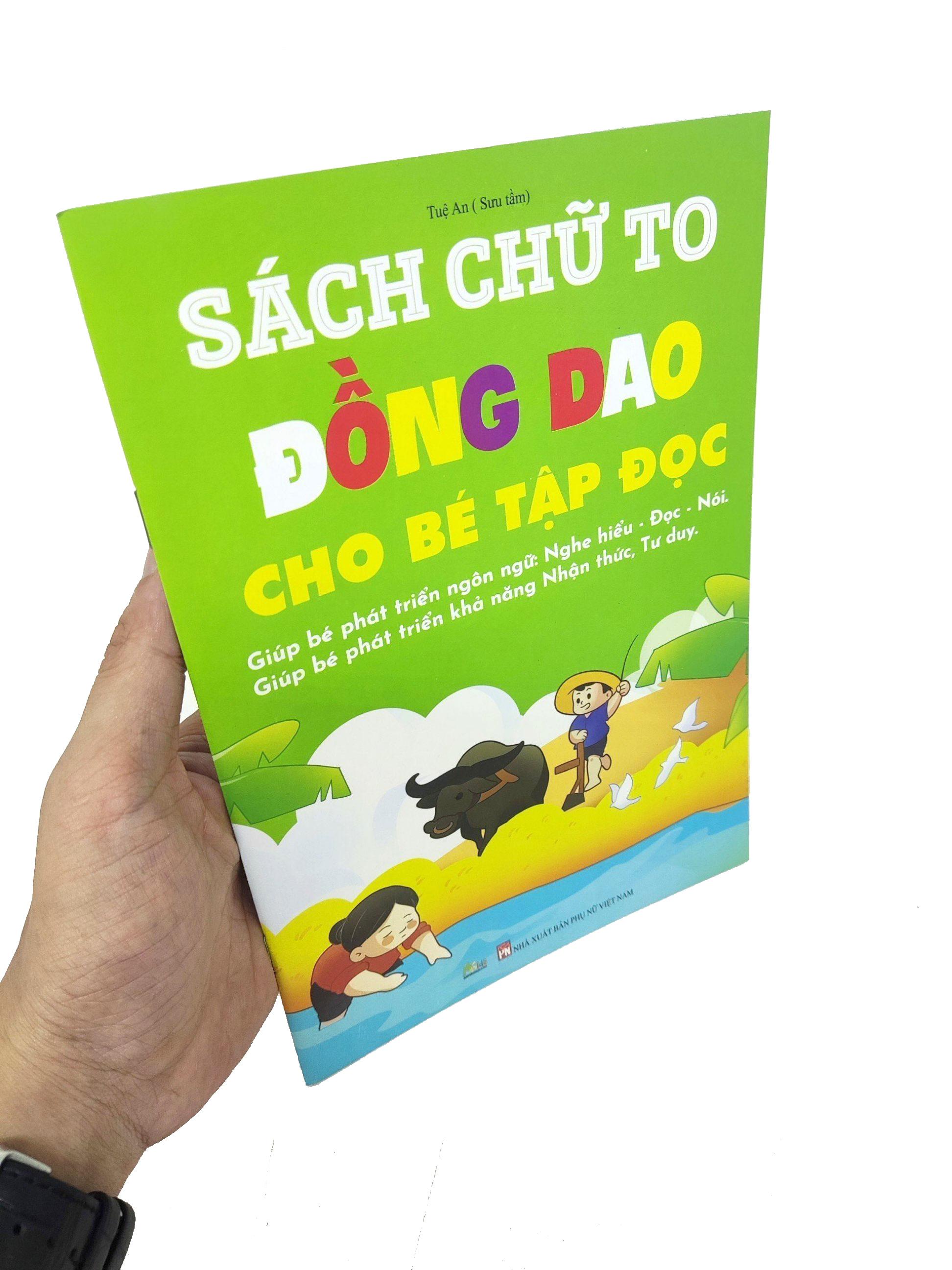 Sách Chữ To Truyện Đồng Dao Cho Bé Tập Đọc