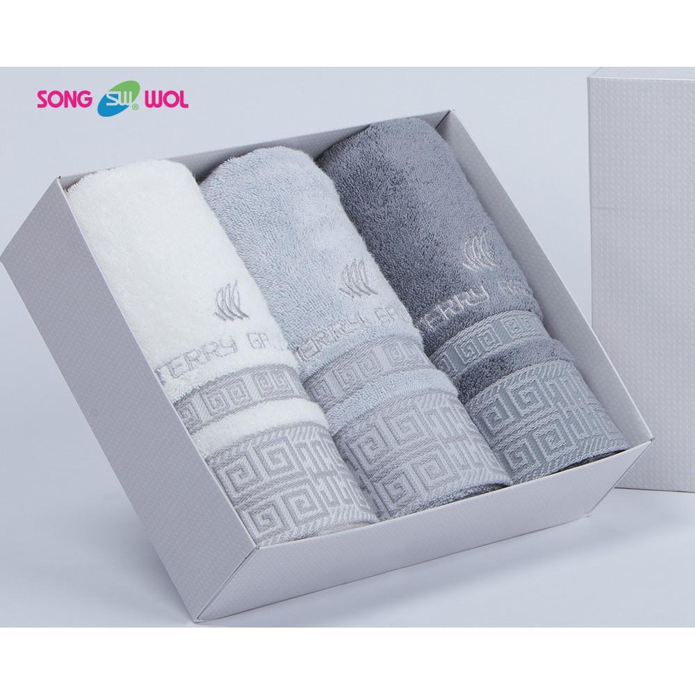 Khăn Tắm Sợi Tre Cao Cấp Hàn Quốc SONGWOL LATTICE (70*135cm) - Korea Luxury  Bamboo Bath Towel