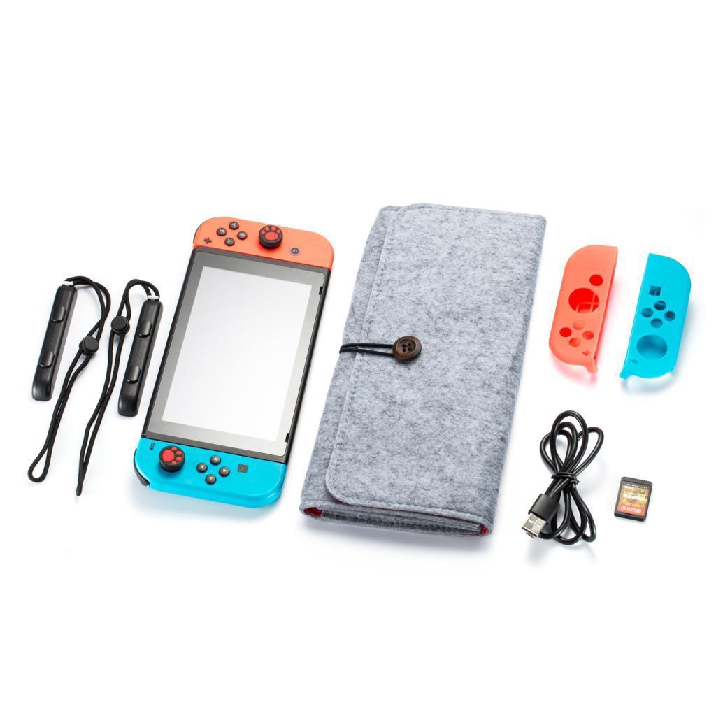 Carrying Case Felt Soft Shell Portable Pouch Travel Bag for Nintendo Switch