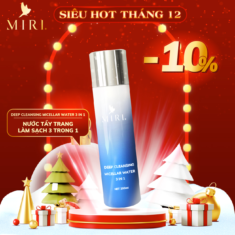 NƯỚC TẨY TRANG LÀM SẠCH 3 TRONG 1 MIRI 200ml