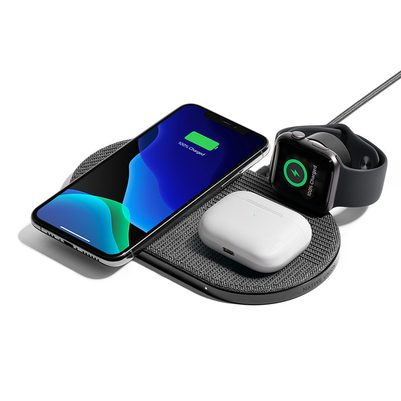 Đế Sạc Không Dây NATIVE UNINON Dành Cho iPhone, Airpods and Apple Watch DROP XL WIRELESS CHARGER - Hàng Chính Hãng