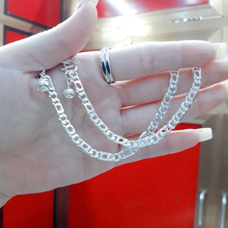 Lắc tay bạc bé trai dày dặn  YN JEWELRY