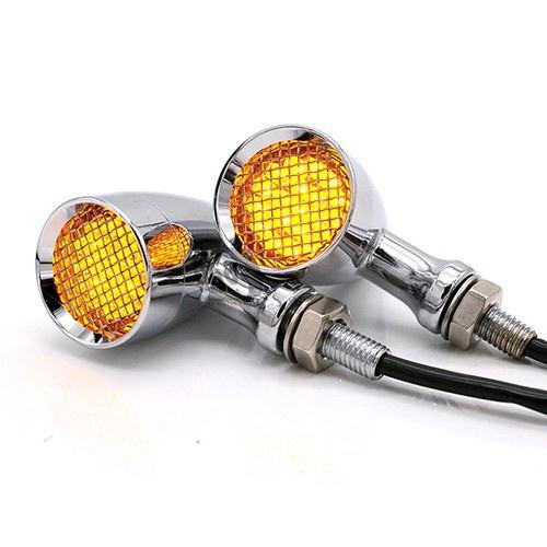 ĐÈN XI NHAN HARLEY LƯỚI - ÁNH SANG LED - phụ tùng đèn xi nhan