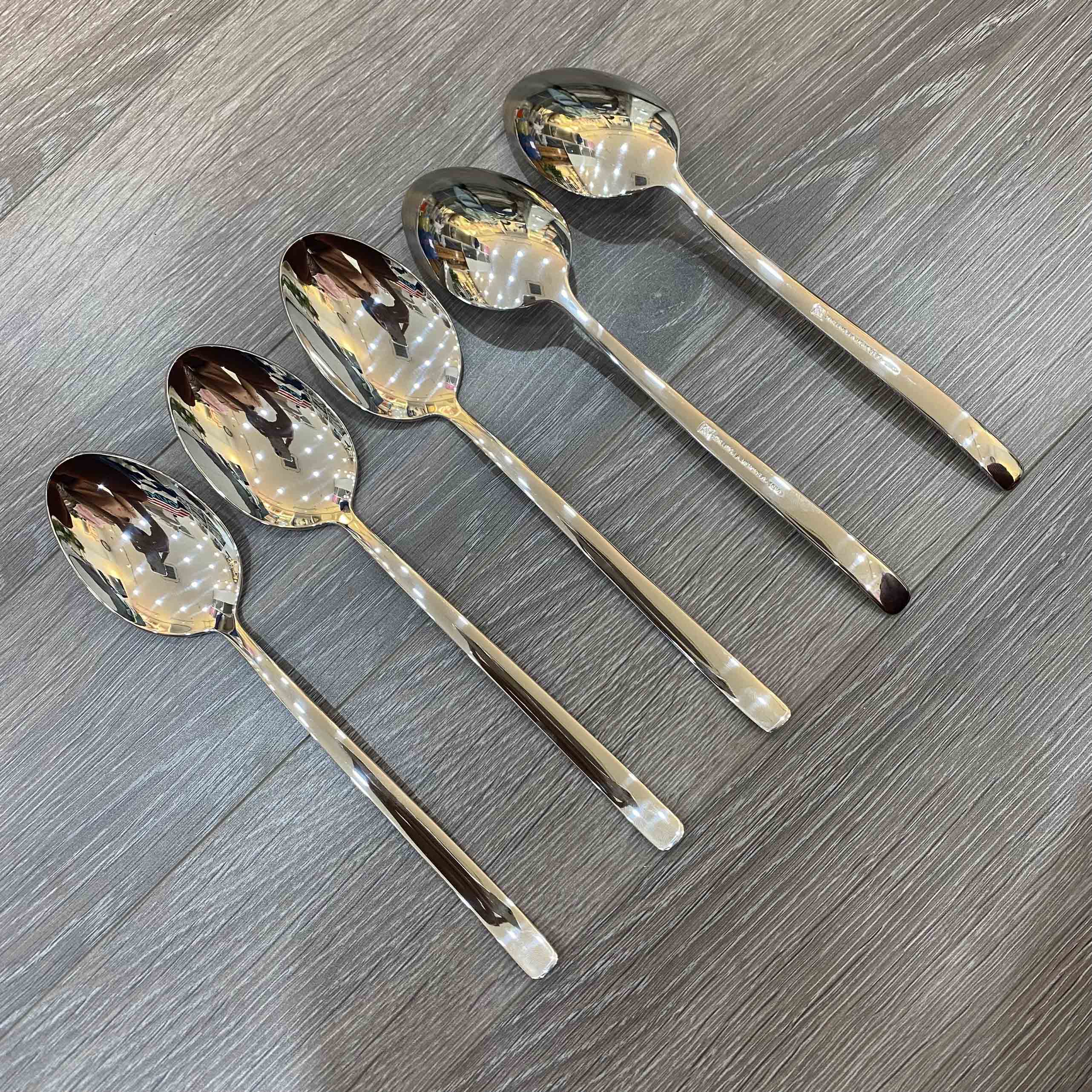 Combo 10 muỗng phổ thông dài 19.5cm đuôi vuông - MUONG02201