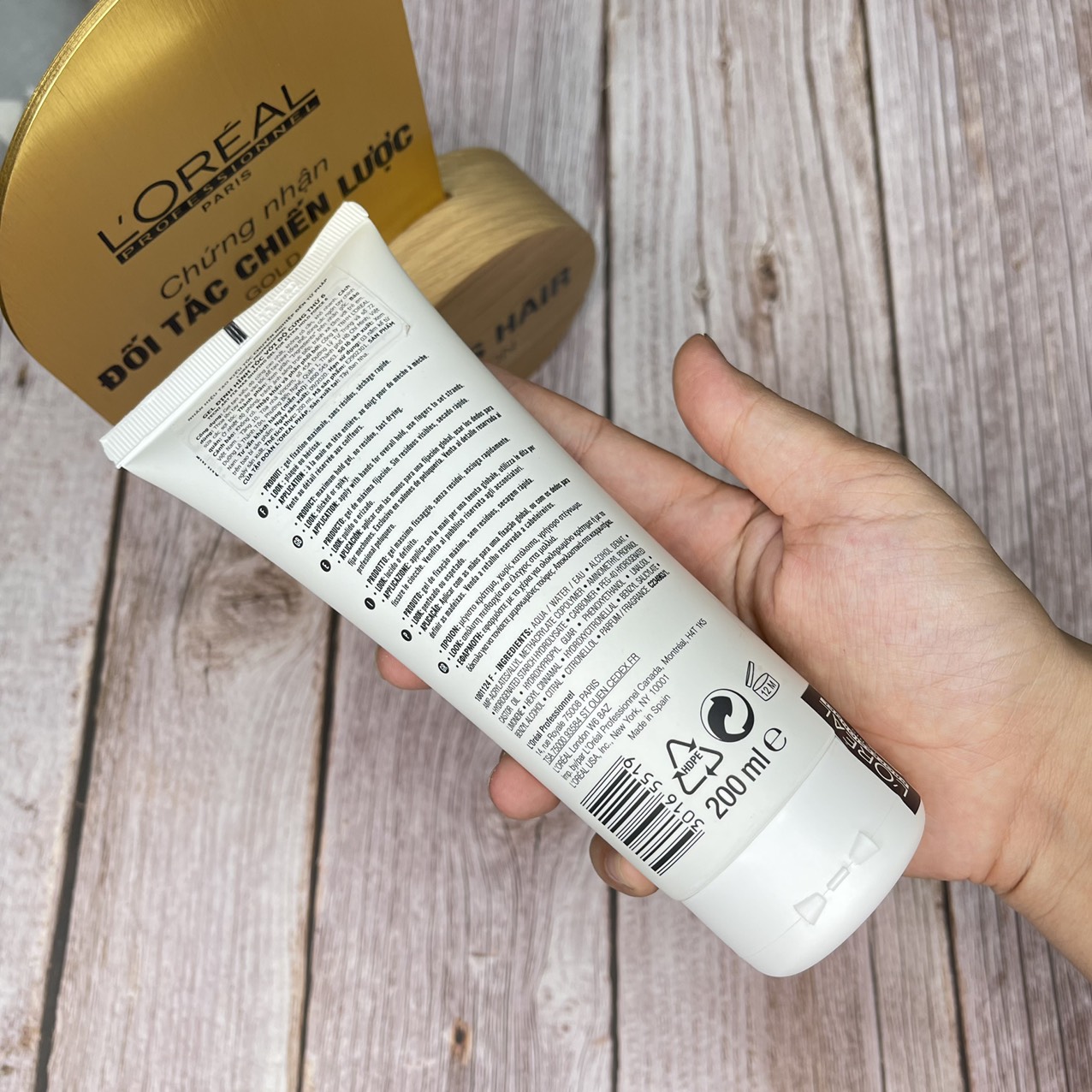 Gel L’Oréal Tecni.Art Fix Max Force 6 Extra Hold định hình giữ nếp tóc siêu cứng 200ml