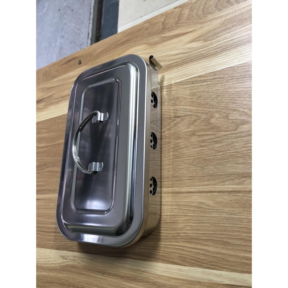 Hộp tiểu phẫu inox có nắp và quai-hộp tiểu