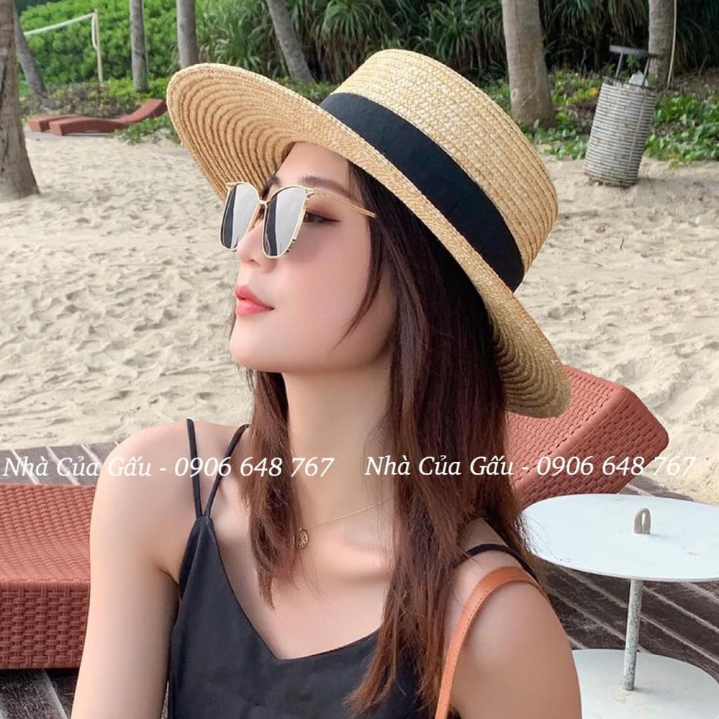 Nón cói cao cấp form cứng viền trắng, đen