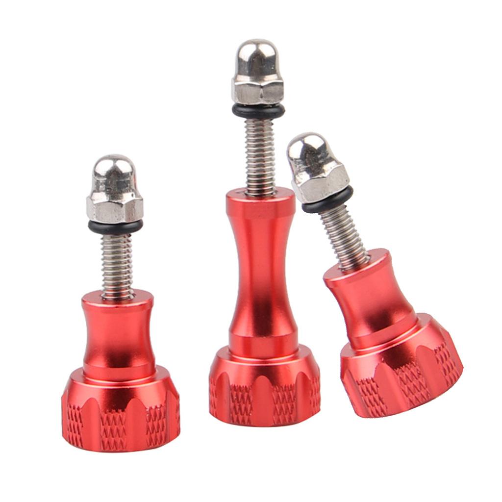 Knob Thumb Screw Bolt Nut with Caps for   HE  & HD  & HD HERO3 Red