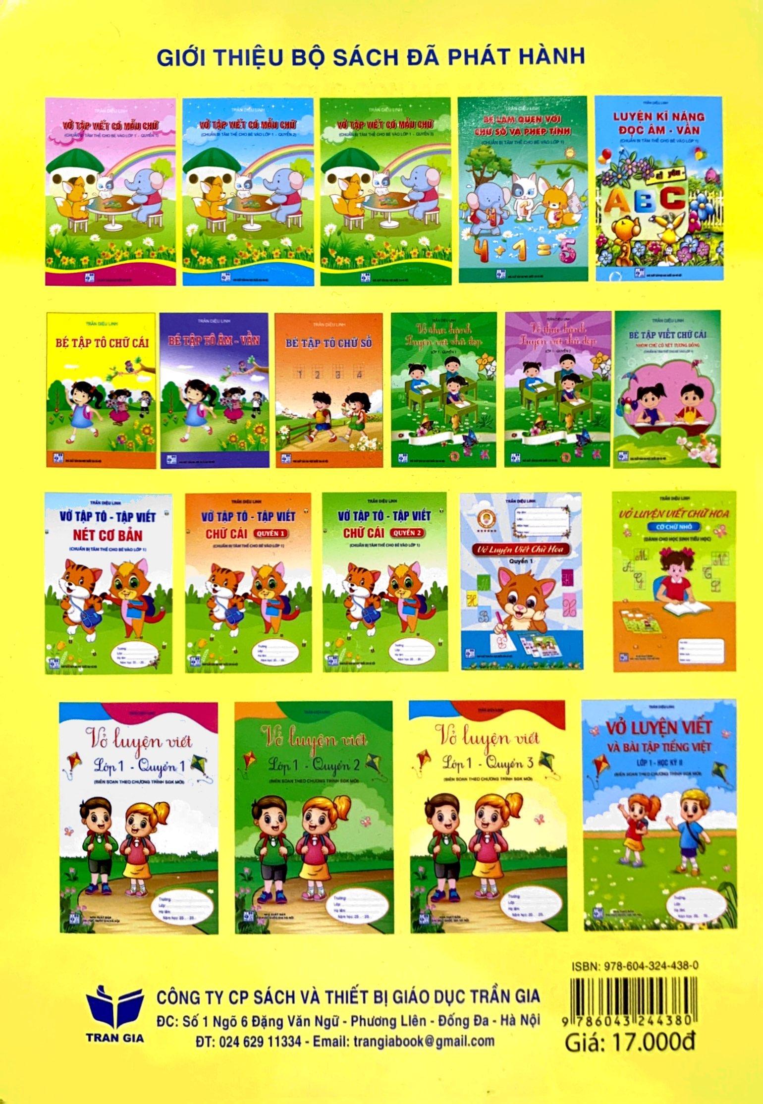 Vở Luyện Viết Lớp 1 - Quyển 3 (Cánh Diều)