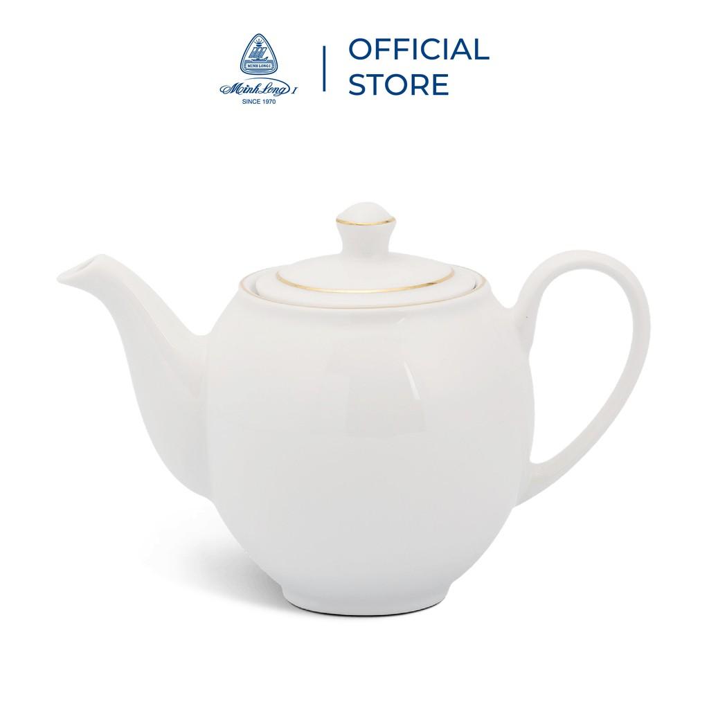 Bộ trà 0.8 L Camellia Chỉ Vàng Sứ cao cấp Minh Long