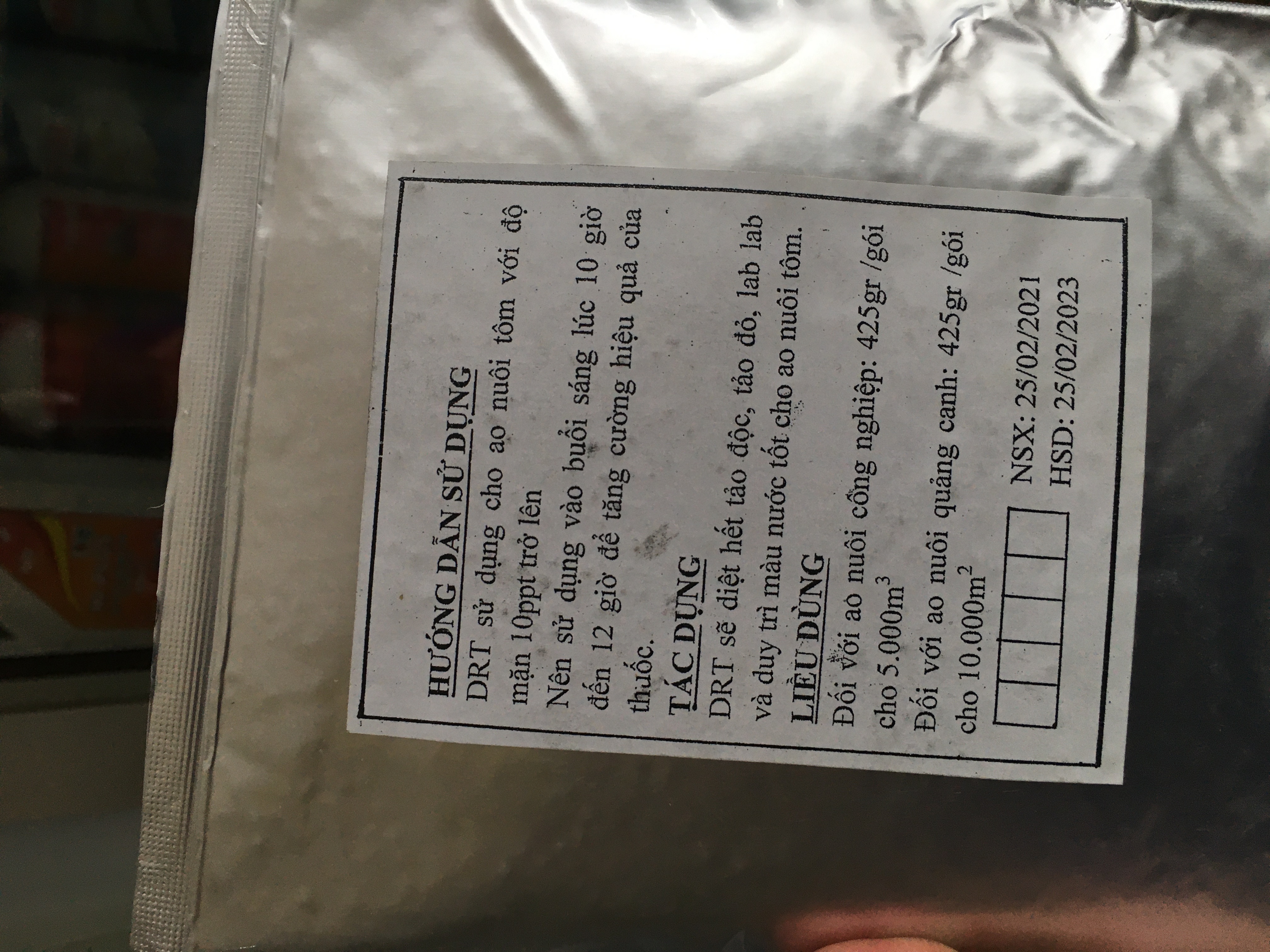 DRT diệt các loại rong , tảo độc trong ao hồ bể tôm cá
