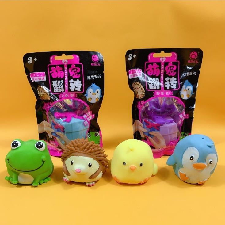 Squishy Mochi Gà Vàng Ếch Xanh Cánh Cụt mềm mịn dễ thương chân thực giảm stress