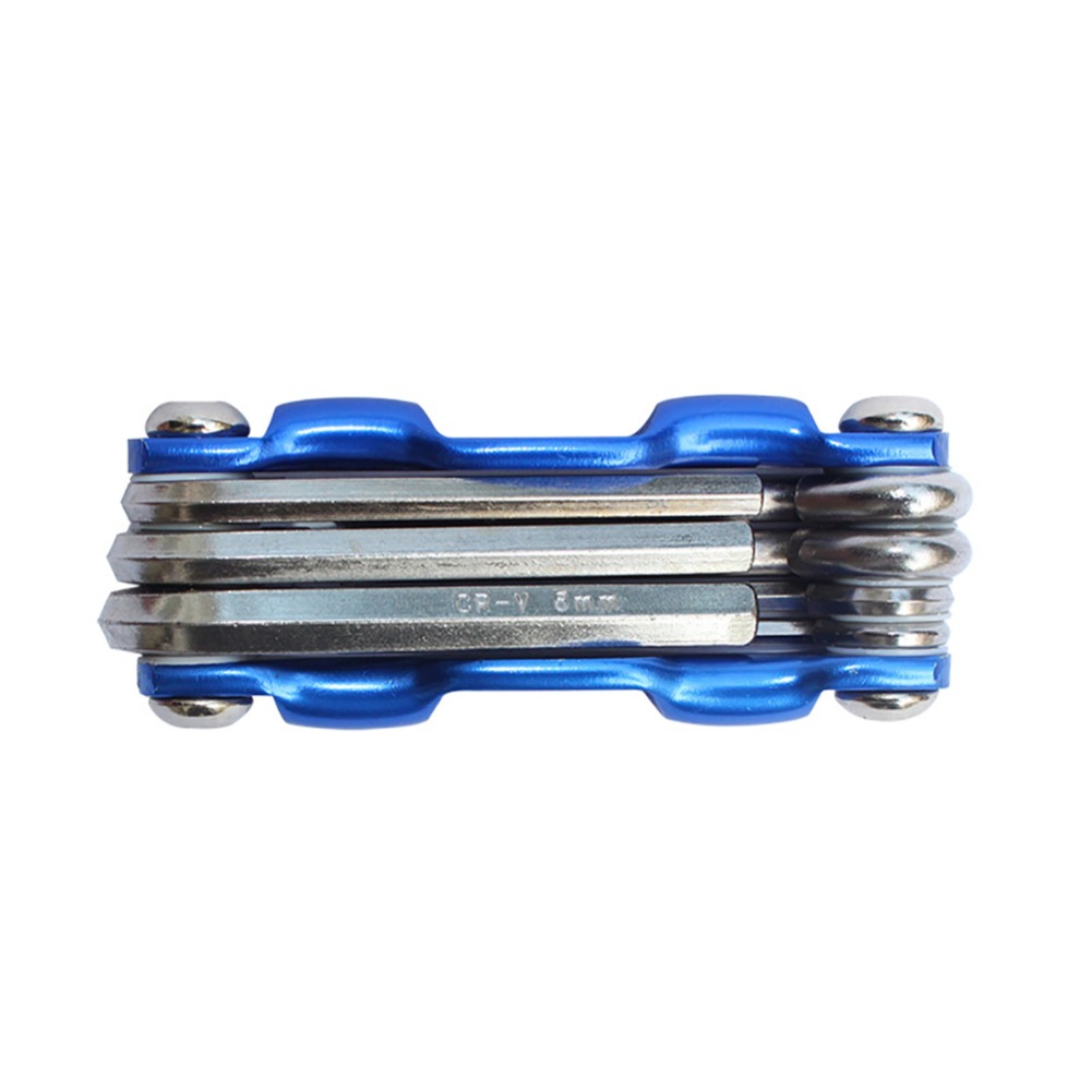 Lục giác sửa chữa xe đạp T-25 11 in 1, bao gồm các dụng cụ đủ loại như đinh vít, lục giác, cắt xích và nạy lốp - Mai Lee
