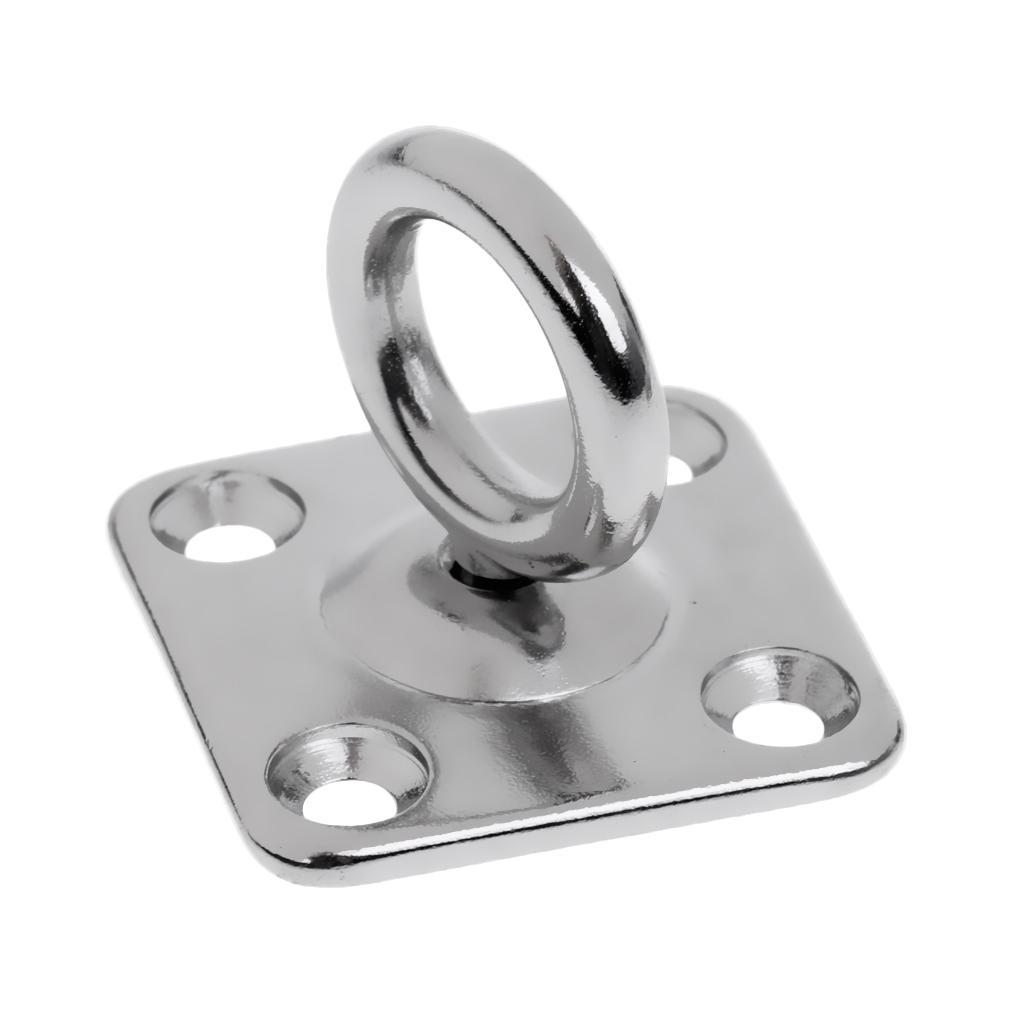 2 x STAINLESS  EYE WITH SWIVEL,    STAPLE  HOOK