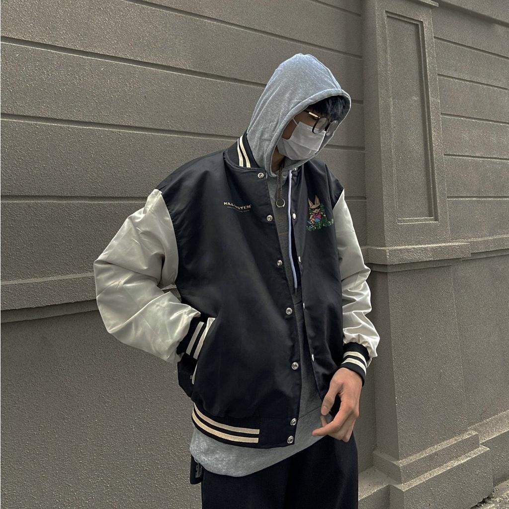 Áo Khoác Bomber Kill System In Cat Money Chất Đẹp ️ Áo Khoác Dù 2 Lớp Unisex Mèo Tiền, Áo khoác Bomber Kill System Nam Nữ, Áo khoác bomber, Varsity jacket Defenders of Freedom Undertrap nam nữ