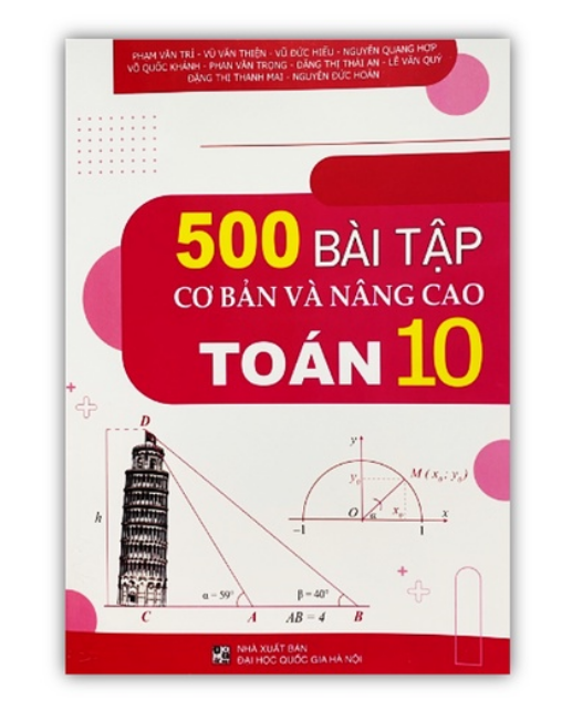 Sách - 500 bài tập cơ bản và nâng cao toán 10