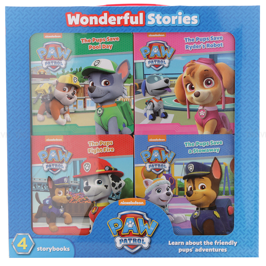 Nickelodeon Paw Patrol: 4 Board Books In A Box - Chú chó cứu hộ